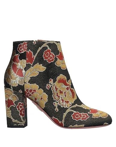 Black Brocade Ankle boot