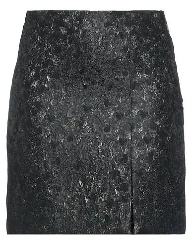 Black Brocade Mini skirt