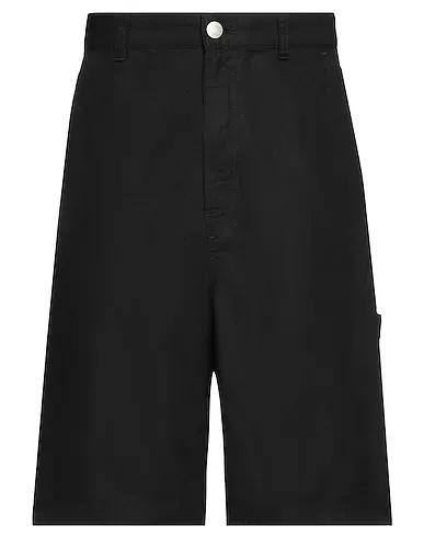 Black Canvas Shorts & Bermuda