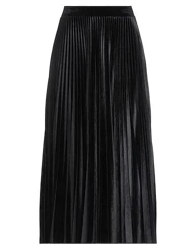 Black Chenille Midi skirt