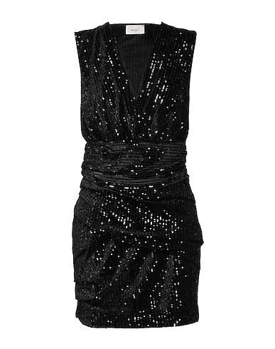 Black Chenille Sequin dress