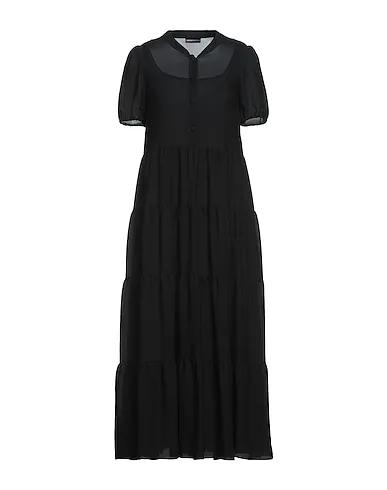 Black Chiffon Midi dress