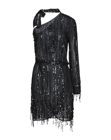 Black Chiffon Sequin dress