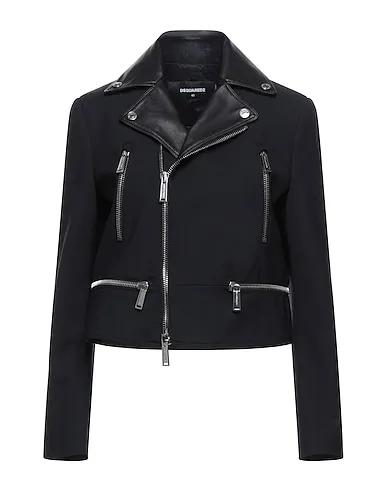 Black Cool wool Biker jacket
