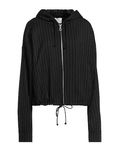 Black Cool wool Hooded sweatshirt