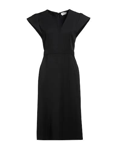 Black Cool wool Midi dress