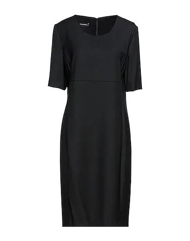 Black Cool wool Midi dress