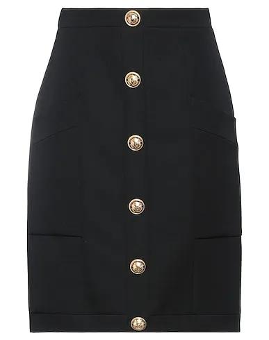 Black Cool wool Mini skirt