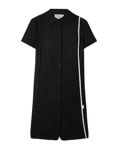 Black Cool wool Shirt dress