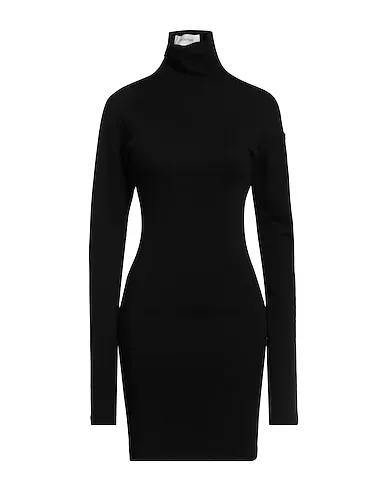 Black Cool wool Short dress