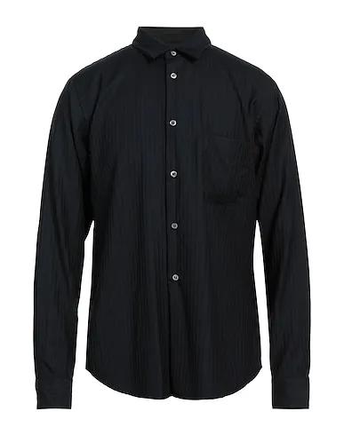 Black Cool wool Solid color shirt