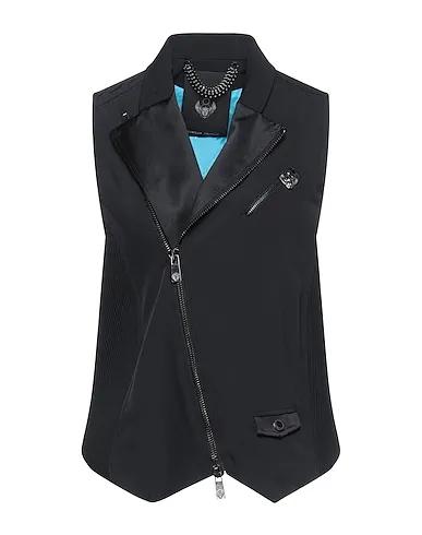 Black Cotton twill Biker jacket