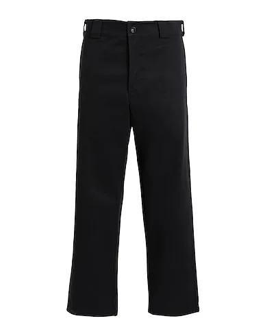 Black Cotton twill Casual pants WORK TROUSERS
