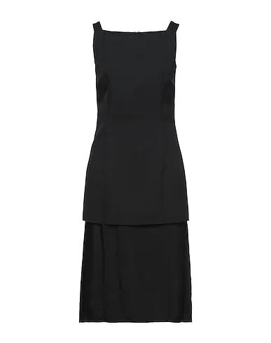 Black Cotton twill Elegant dress