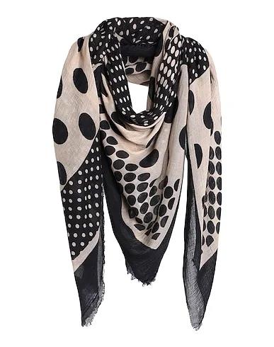 Black Cotton twill Scarves and foulards