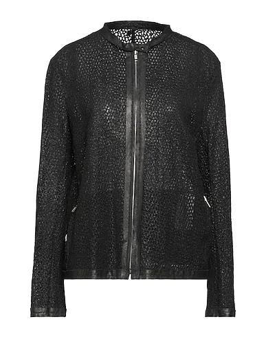 Black Crêpe Biker jacket