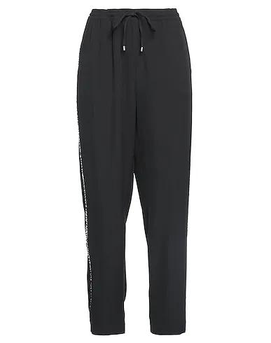 Black Crêpe Casual pants