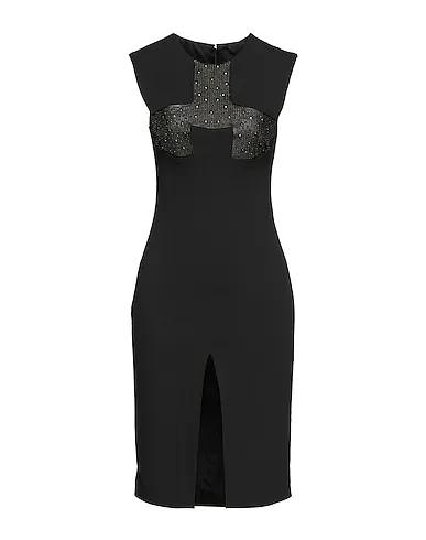 Black Crêpe Midi dress