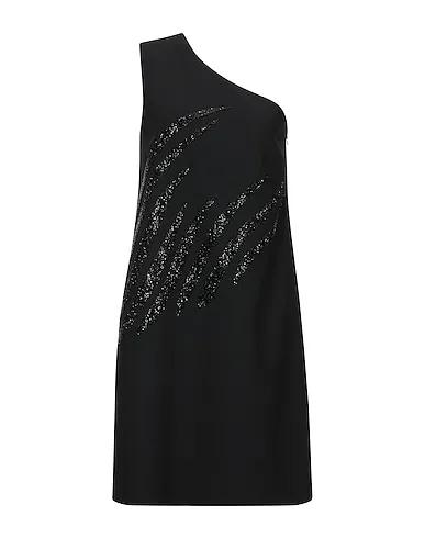Black Crêpe One-shoulder dress