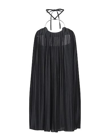 Black Crêpe Pleated dress