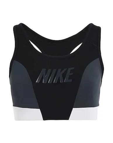Black Crop top Nike Dri-FIT Swoosh Women's Medium-Support 1-Piece Pad Logo Sports Bra
