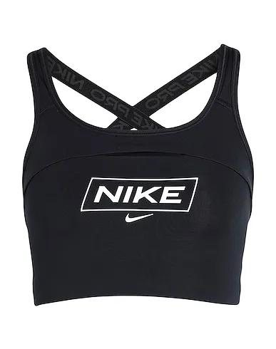 Black Crop top Nike Pro Dri-FIT Swoosh Women's Medium-Support Non-Padded Graphic Sports Bra

