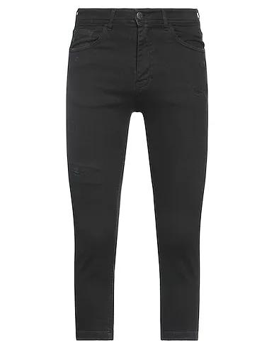 Black Denim Cropped pants & culottes
