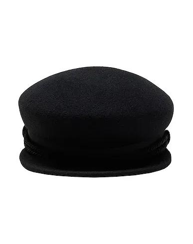 Black Felt Hat WOOL FELT BAKER BOY HAT
