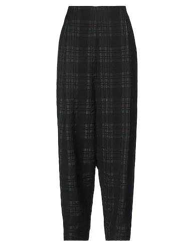 Black Flannel Cropped pants & culottes