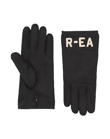 Black Flannel Gloves