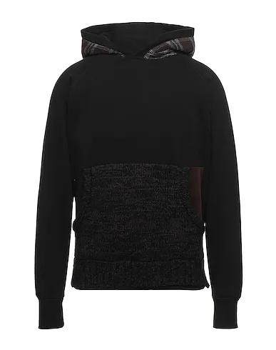 Black Flannel Hooded sweatshirt
