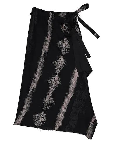 Black Flannel Maxi Skirts