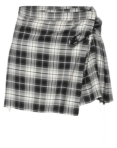 Black Flannel Mini skirt