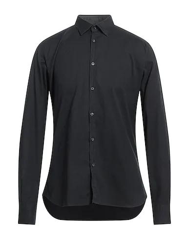 Black Flannel Solid color shirt