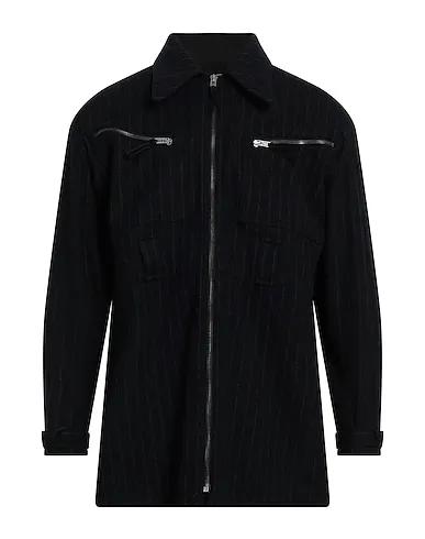 Black Flannel Striped shirt