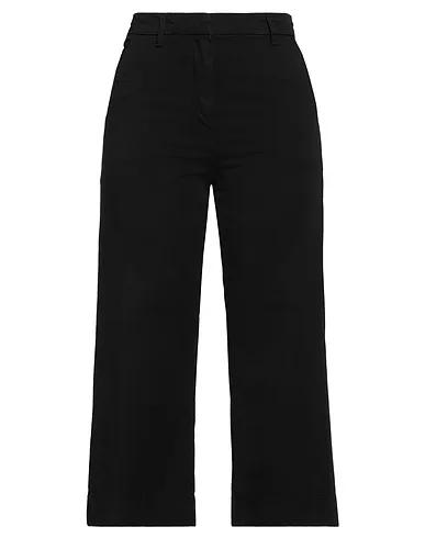Black Gabardine Cropped pants & culottes