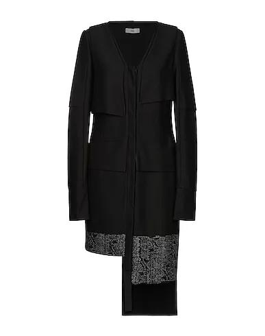 Black Gabardine Full-length jacket