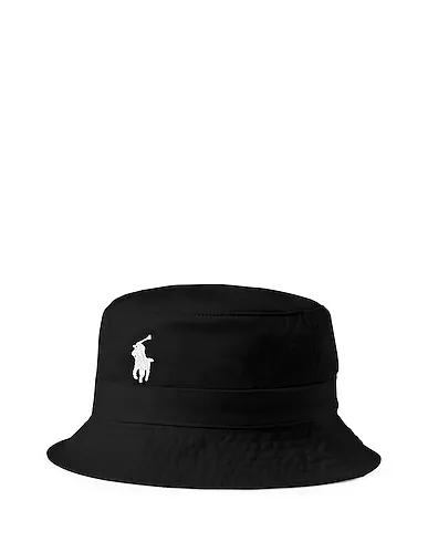 Black Gabardine Hat COTTON CHINO BUCKET HAT
