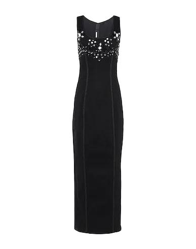 Black Gabardine Long dress