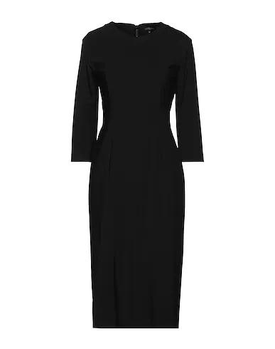 Black Gabardine Midi dress