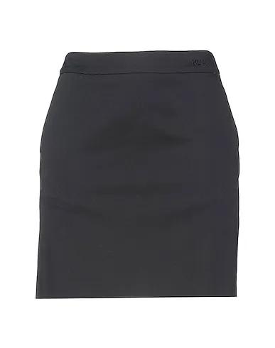 Black Gabardine Mini skirt KLxAV TAILORED SKIRT