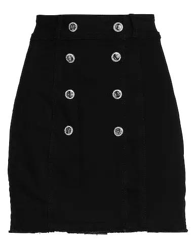 Black Gabardine Mini skirt