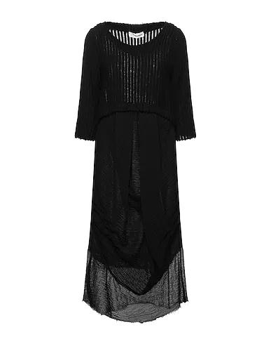 Black Gauze Midi dress