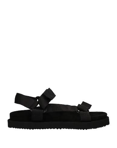 Black Grosgrain Sandals
