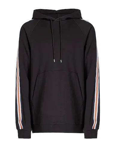 Black Hooded sweatshirt ORGANIC COTTON TAPE BOXY HOODIE
