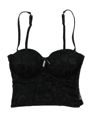Black Jacquard Bustiers, corsets & Suspenders