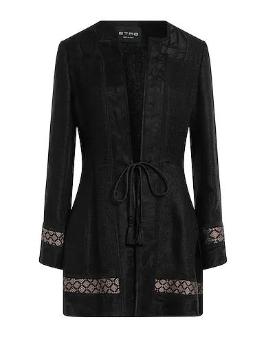 Black Jacquard Full-length jacket
