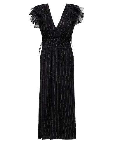 Black Jacquard Long dress