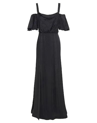 Black Jacquard Long dress