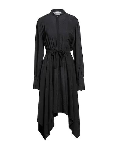 Black Jacquard Midi dress